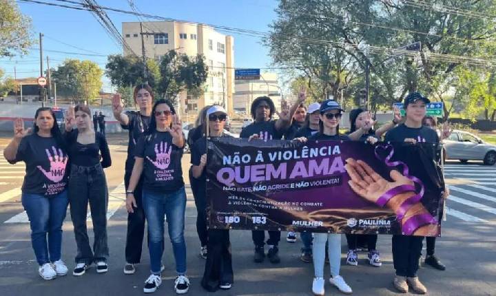 Ação leva conscientização sobre violência contra a mulher para as ruas de Paulínia