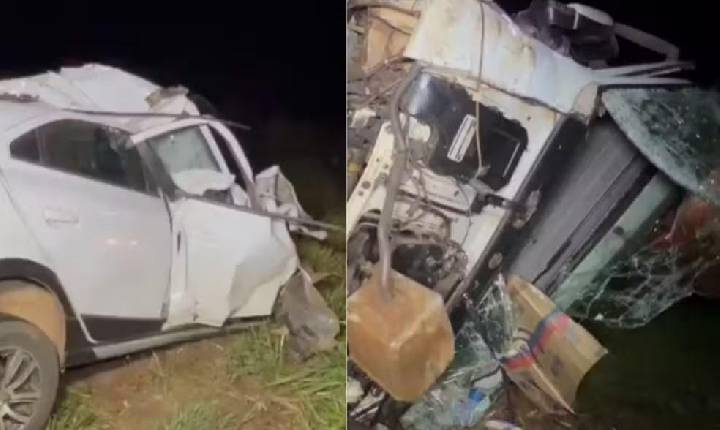 Adolescente e ex-padrasto morrem em acidente na BR-267 com carreta que vinha para Paulínia
