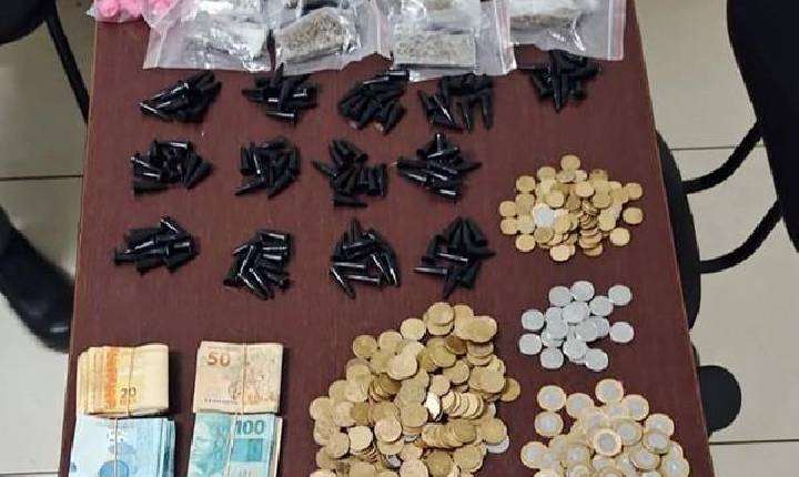 Baep fecha cerco contra tráfico e apreende drogas e mais de R$ 54 mil em dinheiro em Sumaré
