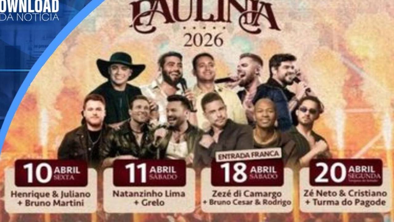 Festa do Peão de Paulínia começa hoje com show de Henrique & Juliano + Bruno Martini