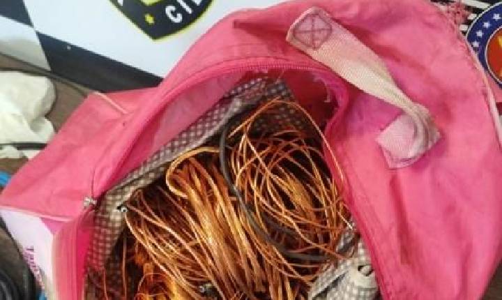 GCM e Polícia Civil prendem três pessoas envolvidas em furtos de fios de cobre