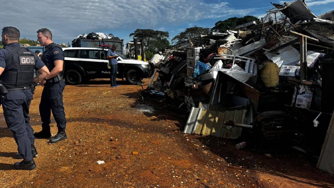 GCM e Polícia Civil realizam operação de combate a comércio ilegal de fios e cabos em Paulínia
