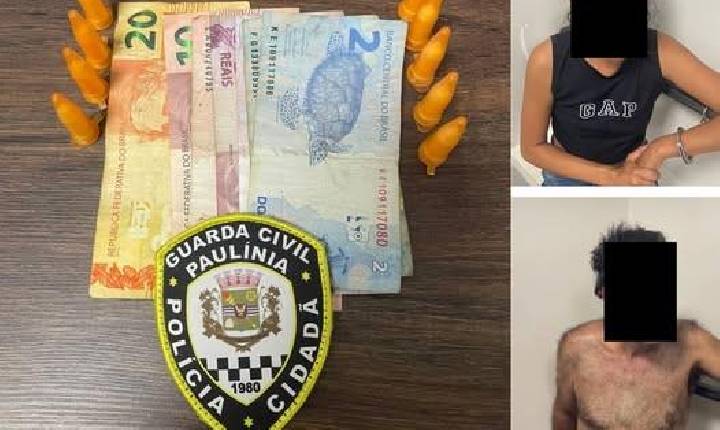 GCM prende um homem e uma mulher em ações distintas por tráfico no Monte Alegre