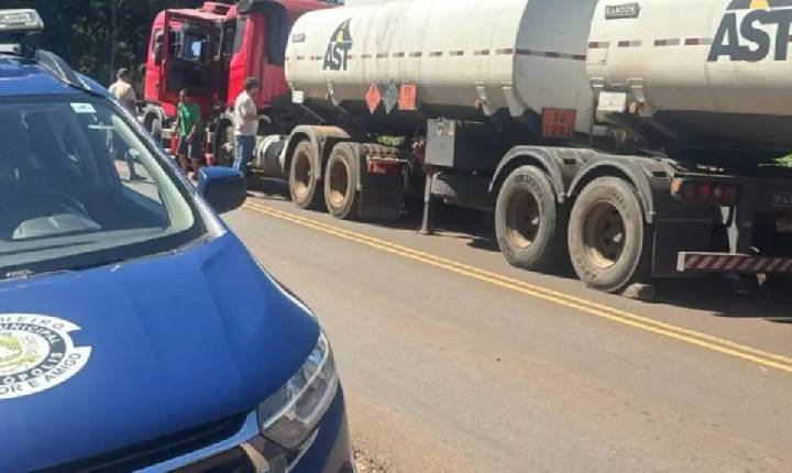Guarda Municipal recupera bitrem roubado com 45 mil litros de diesel