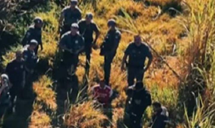 Homem é preso por roubo após ser localizado pela PM em área de mata na divisa de Paulínia