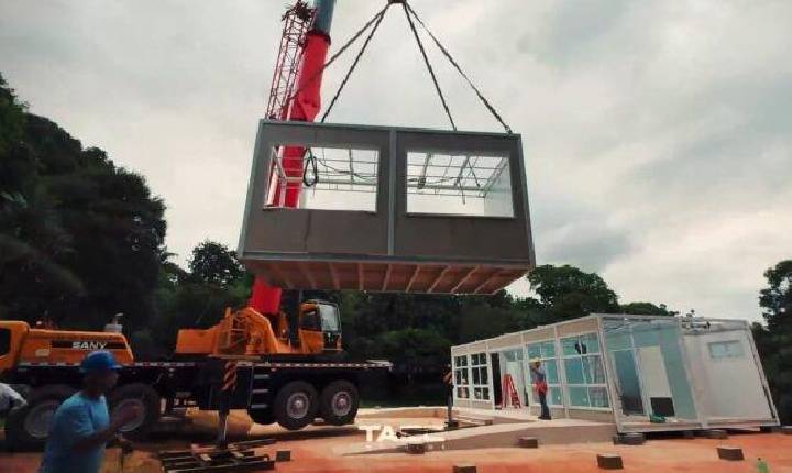 Jardim Botânico de Paulínia ganha biblioteca modular moderna de 300 m²