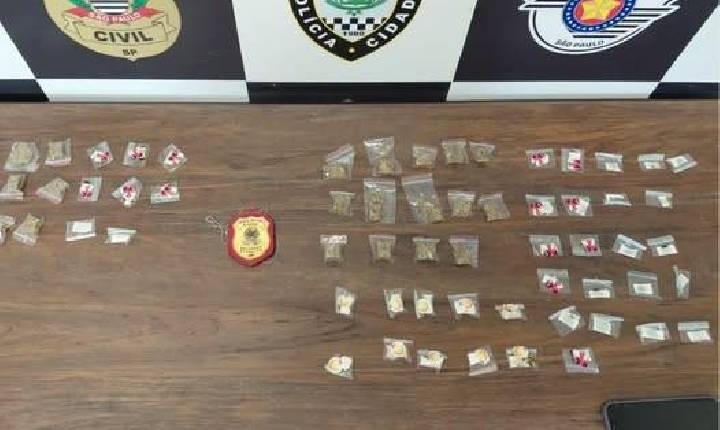 Operação entre Polícia Civil e GCM prende dupla por tráfico de drogas no Vida Nova