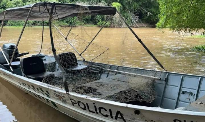 Polícia Ambiental apreende rede e armadilha proibidas em rios da região