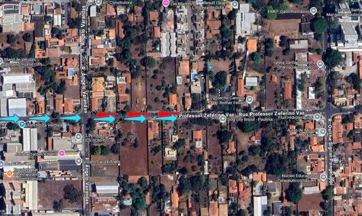 Trecho da rua Zeferino Vaz passa a ter mão única