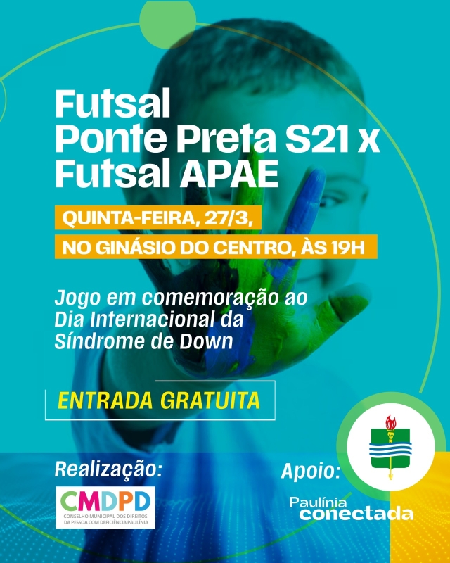 APAE e Ponte Preta realizam jogo especial em comemoração ao Dia Internacional da Síndrome de Down