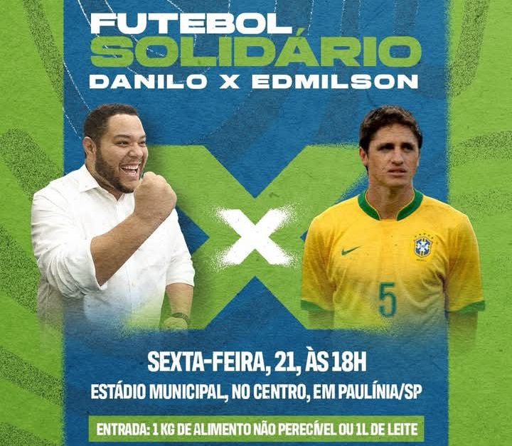 Ex-Craques da Seleção Brasileira estarão em Paulínia hoje em jogo solidário para arrecadar alimentos e ajudar a população