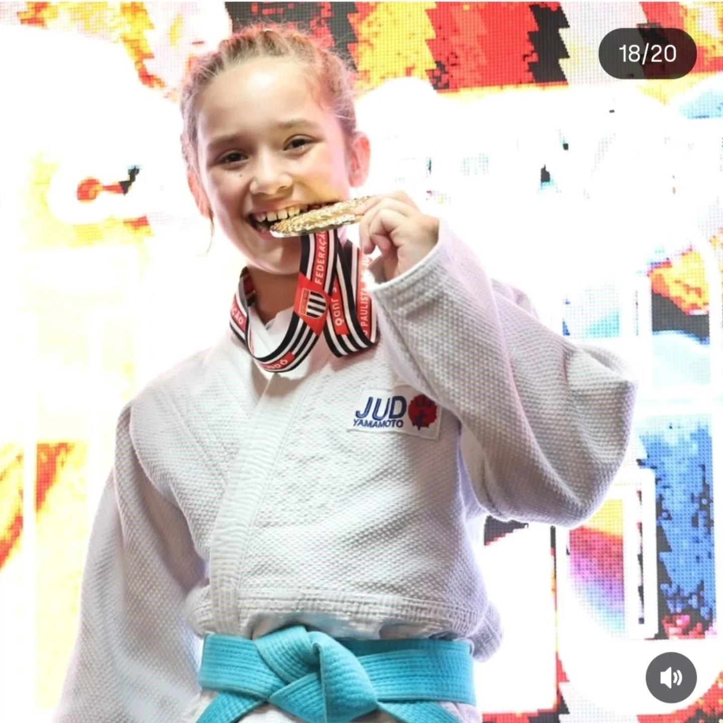 Judoca paulinense é campeã paulista da categoria Sub-11