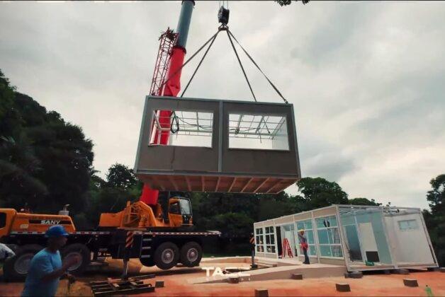 Jardim Botânico de Paulínia ganha biblioteca modular moderna de 300 m²