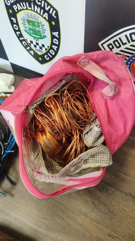 GCM e Polícia Civil prendem três pessoas envolvidas em furtos de fios de cobre