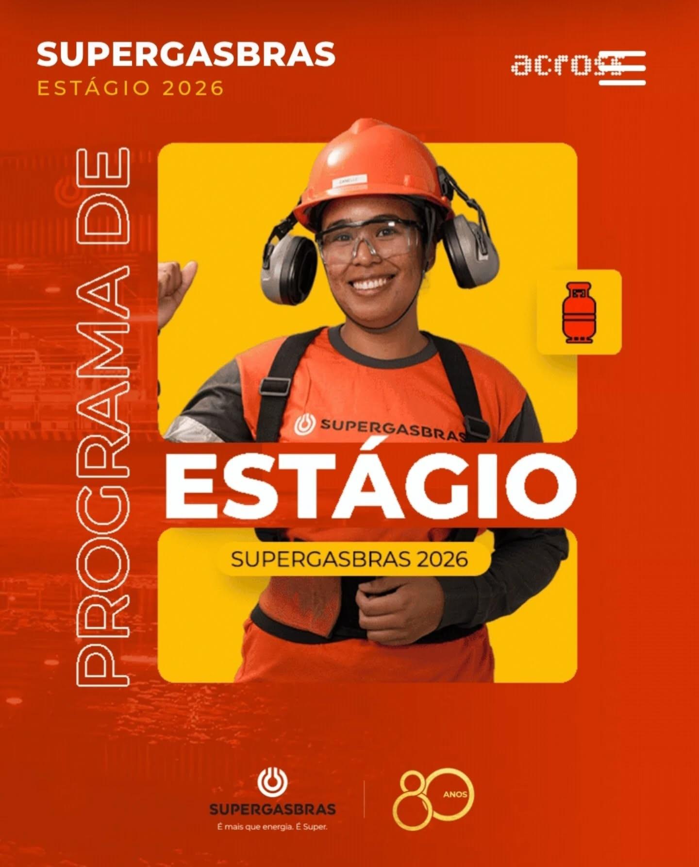 Supergasbras abre inscrição para Programa de Estágio com vagas para Paulínia