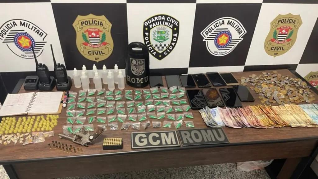 GCM apreende dois menores com arma, drogas e dinheiro no bairro Vida Nova