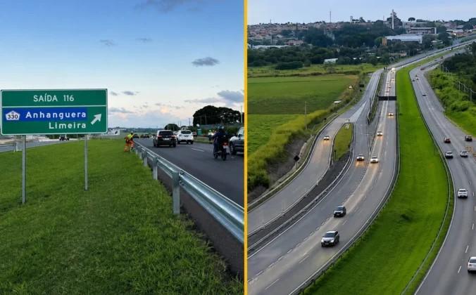 Novo acesso à D. Pedro I altera trajeto de quem sai de Paulínia no sentido Anhanguera