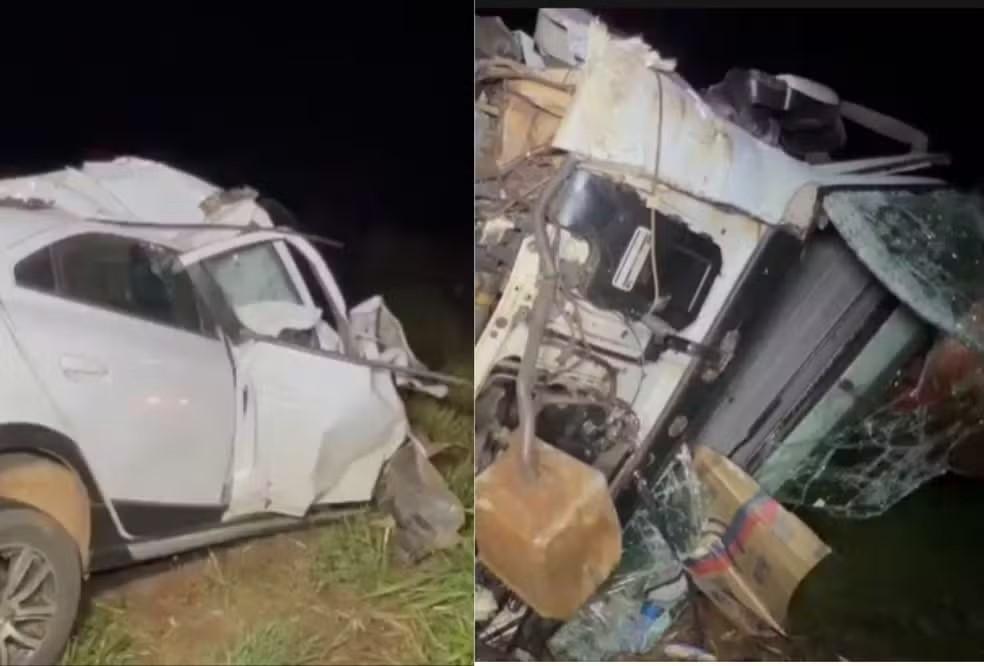 Adolescente e ex-padrasto morrem em acidente na BR-267 com carreta que vinha para Paulínia