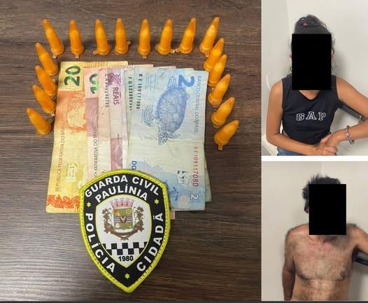 GCM prende um homem e uma mulher em ações distintas por tráfico no Monte Alegre
