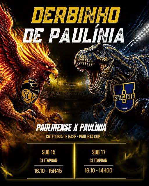 Derbinhos movimentam base do futebol de Paulínia com dois jogos nesta sexta-feira