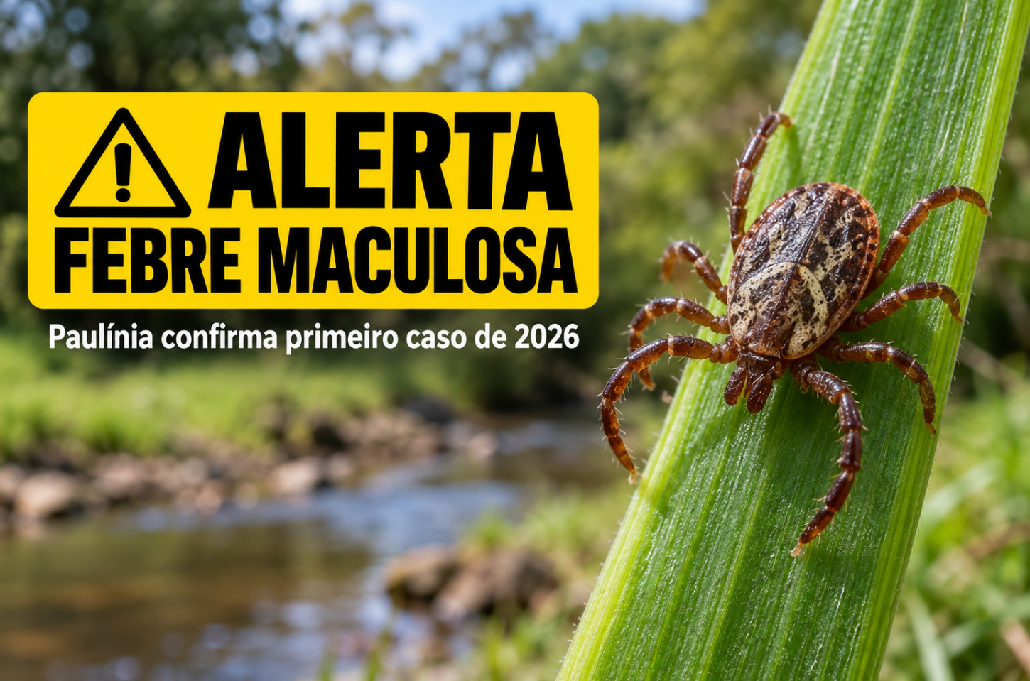 Paulínia confirma primeiro caso de febre maculosa de 2026