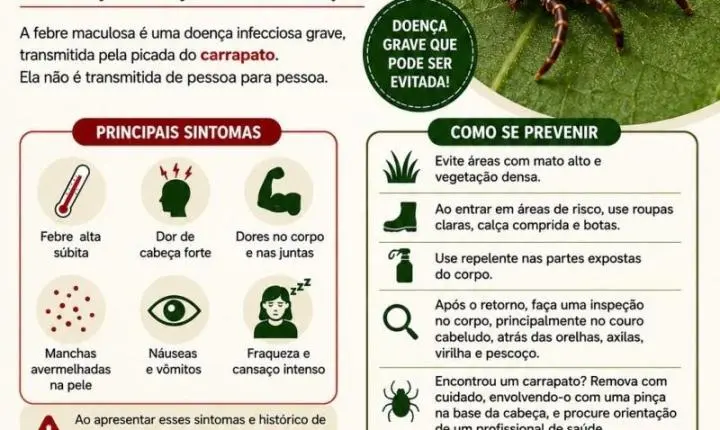Paulínia confirma primeiro caso de febre maculosa de 2026